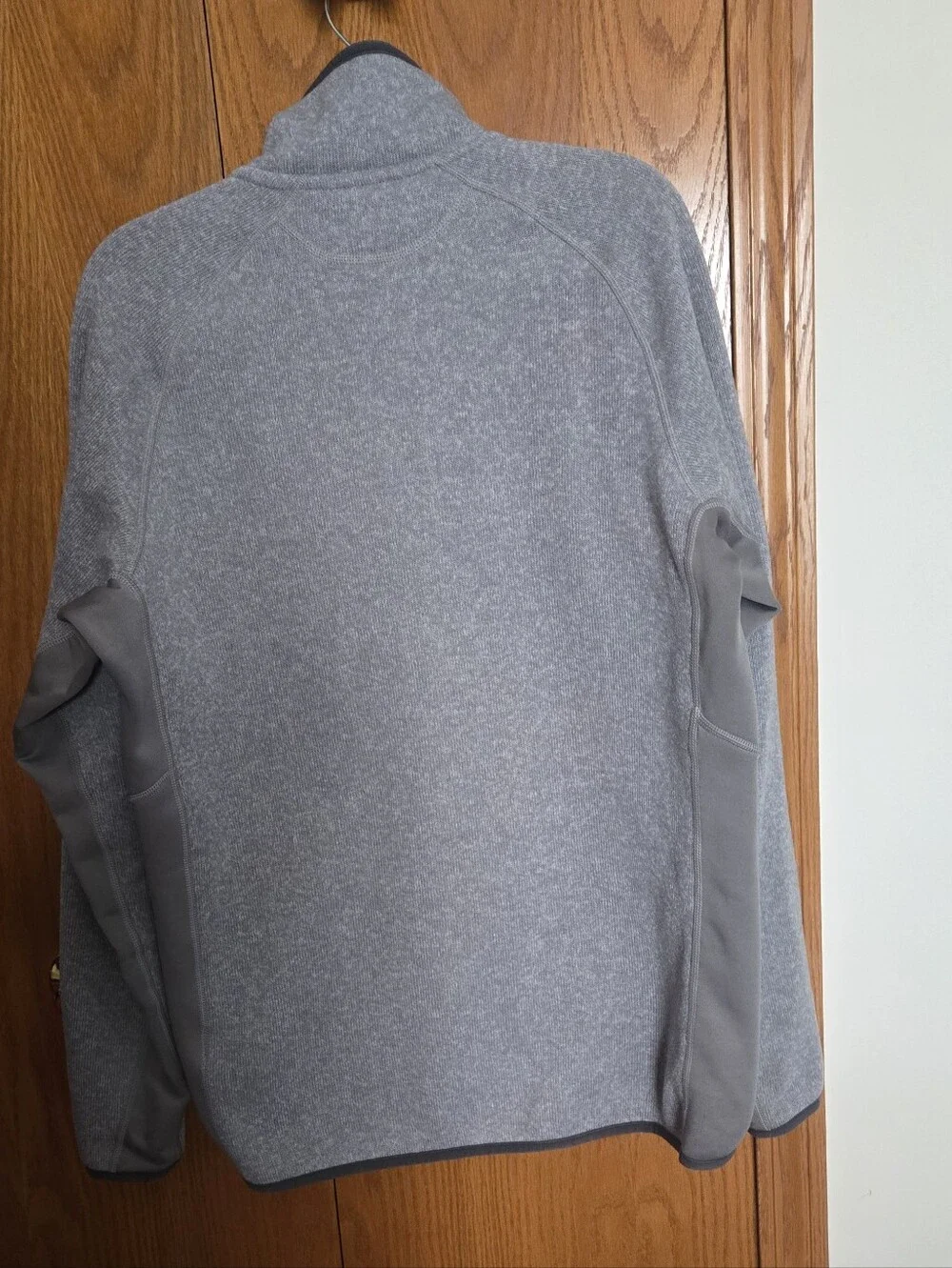 Patagonia Better Sweater Mens L Gray 1/4 Zip Fleece Pullover Chest Pocket